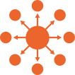 Icon distributing your business